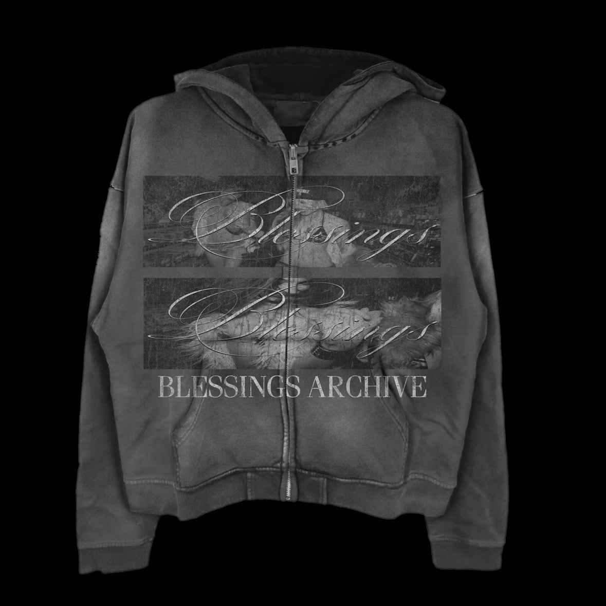 “Blessings archive” Zip up hoodie!